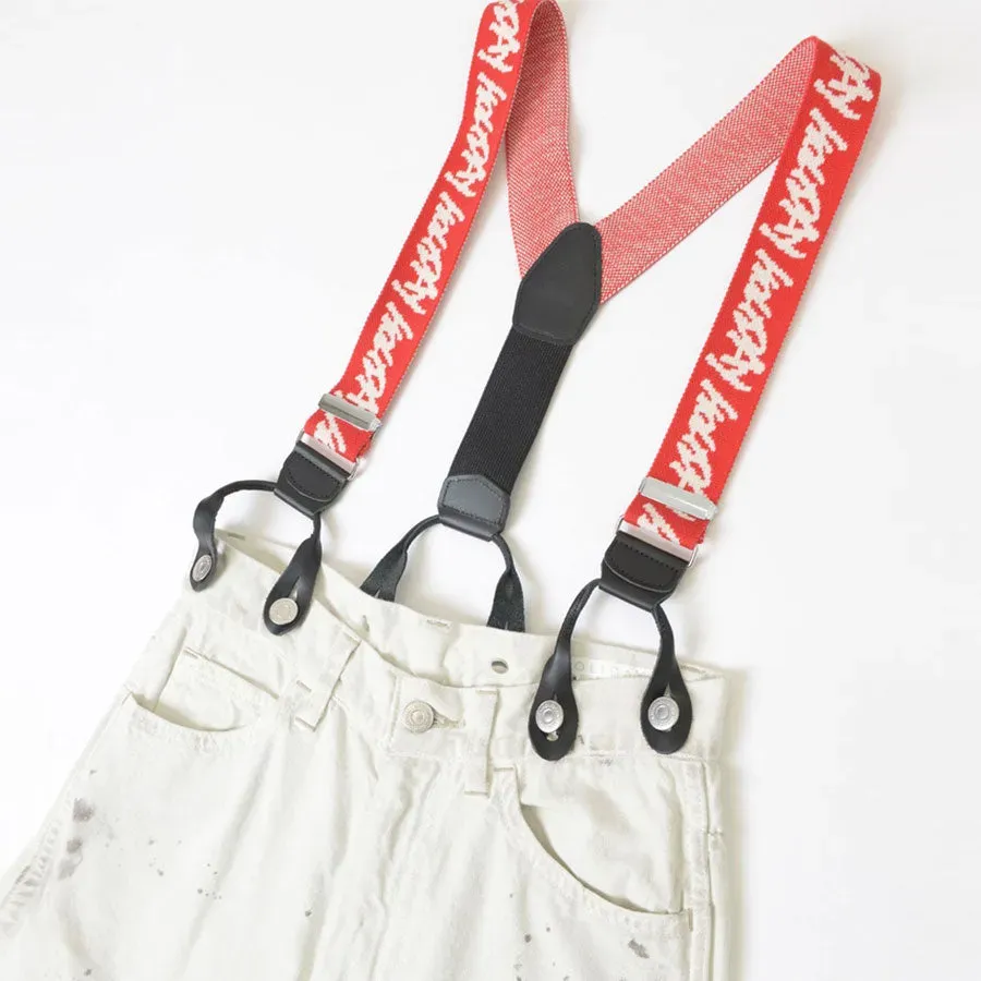 Paint Denim Two-Piece Suspender Pants