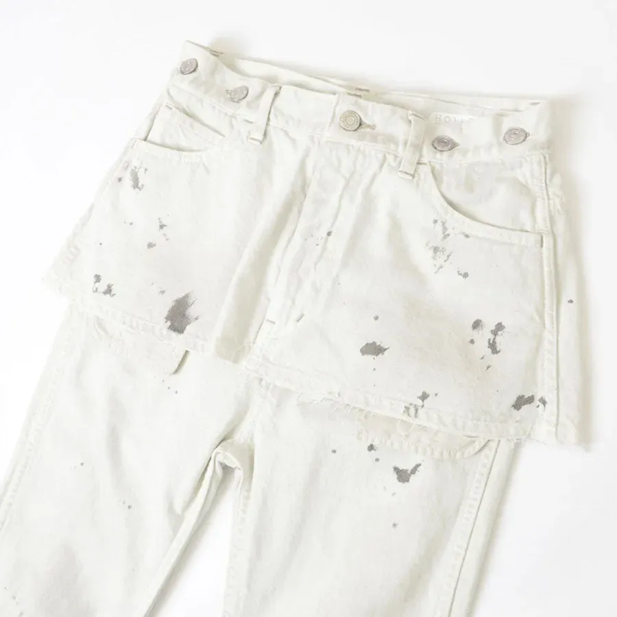 Paint Denim Two-Piece Suspender Pants
