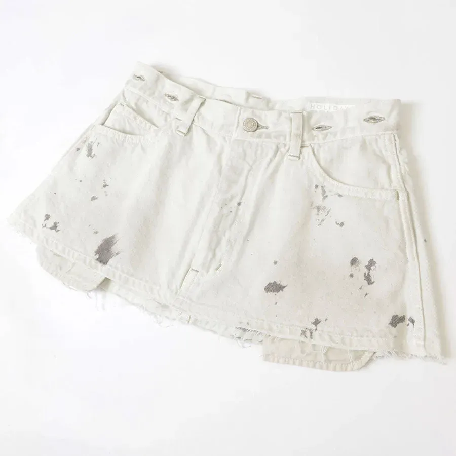 Paint Denim Two-Piece Suspender Pants
