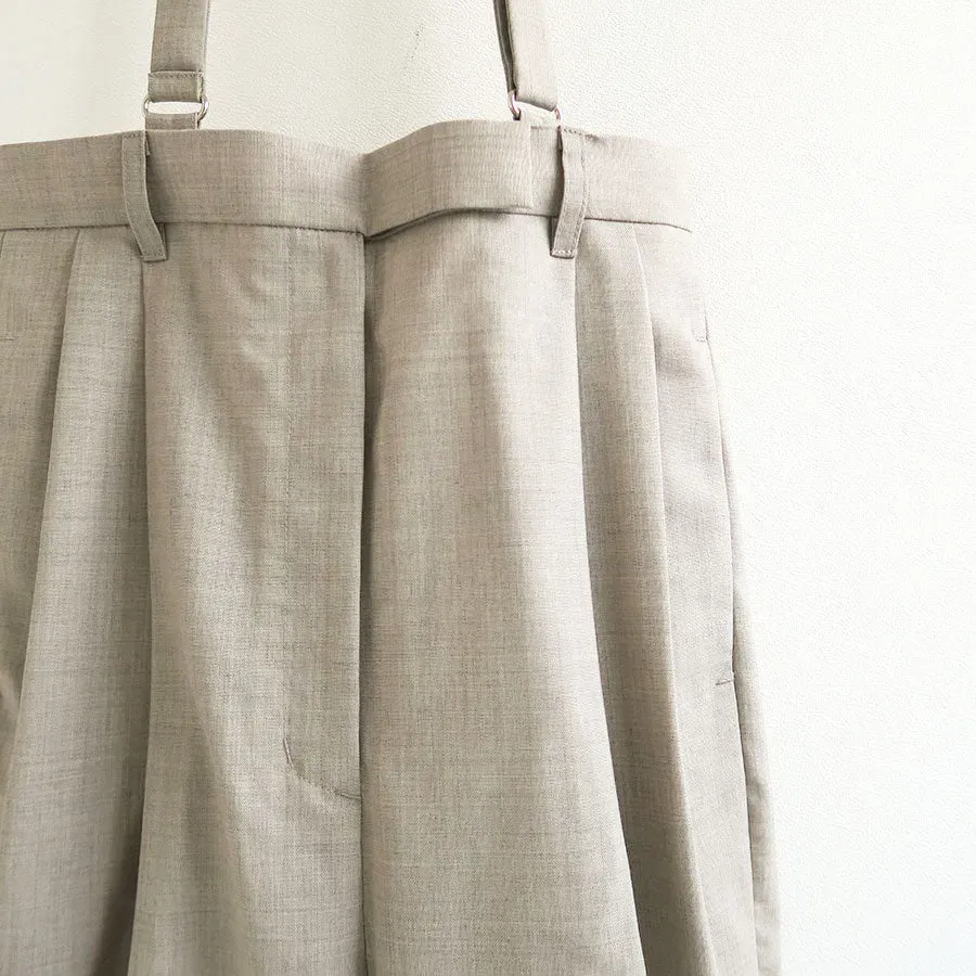 Suspender Tuck Pants