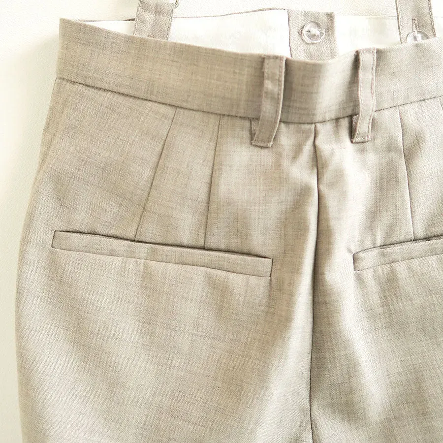 Suspender Tuck Pants