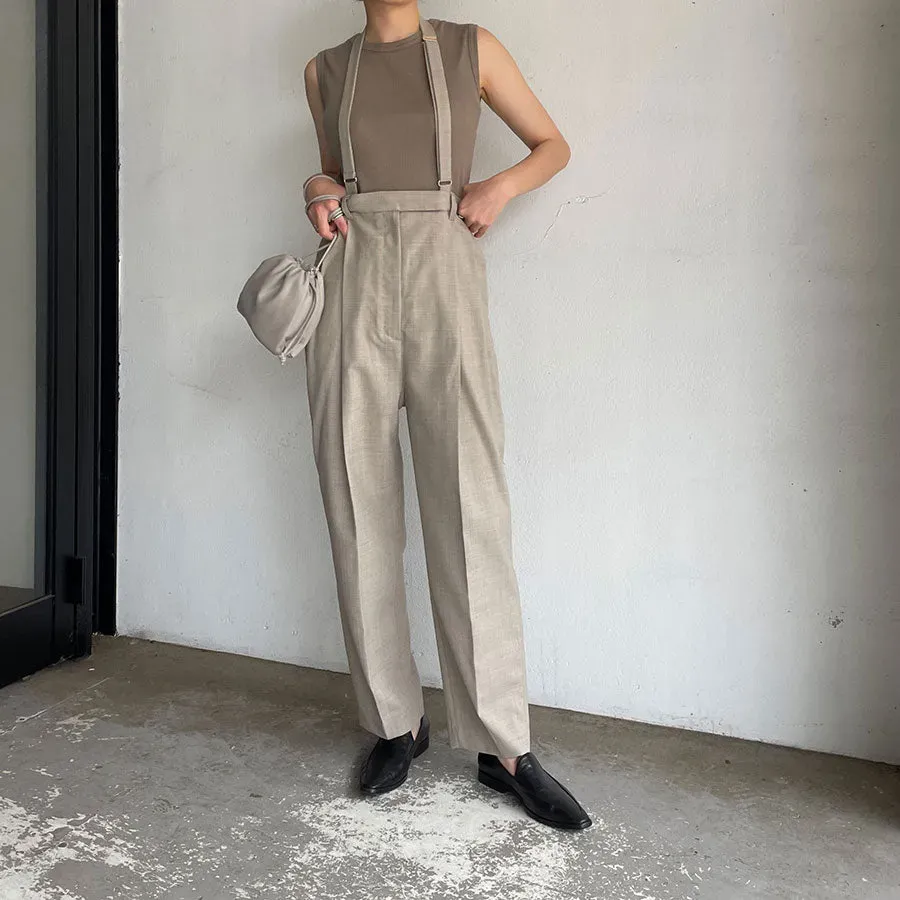 Suspender Tuck Pants