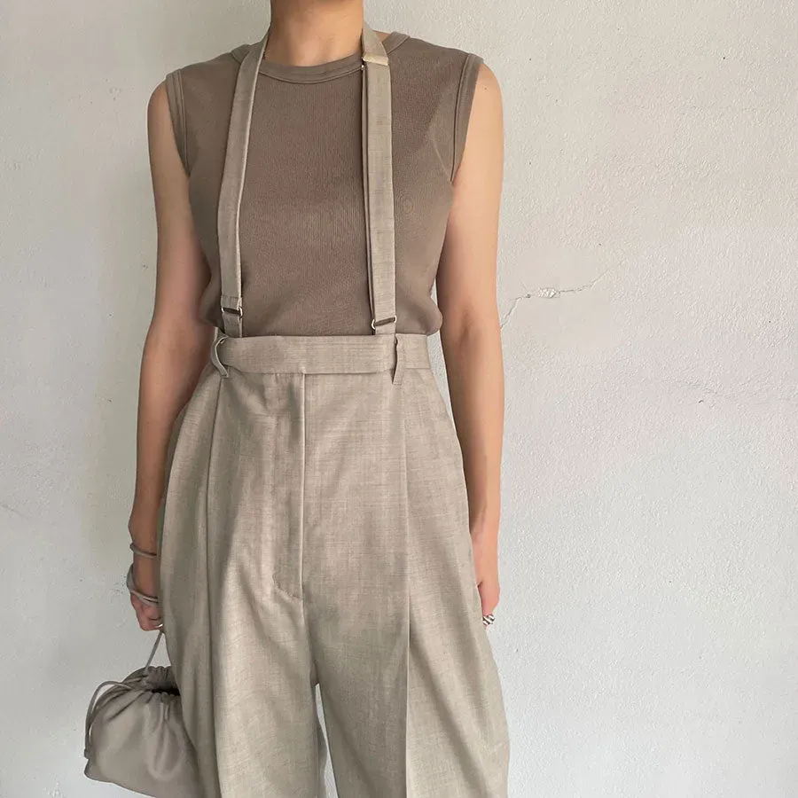 Suspender Tuck Pants