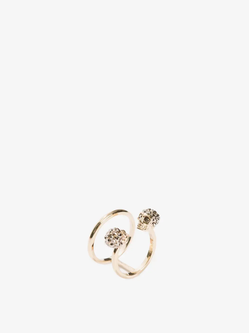 Twin Skull Double Ring
