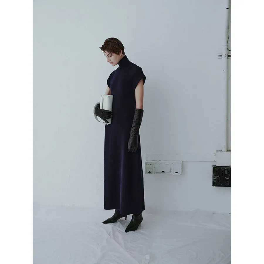 Wool Turtle Knit Dress
