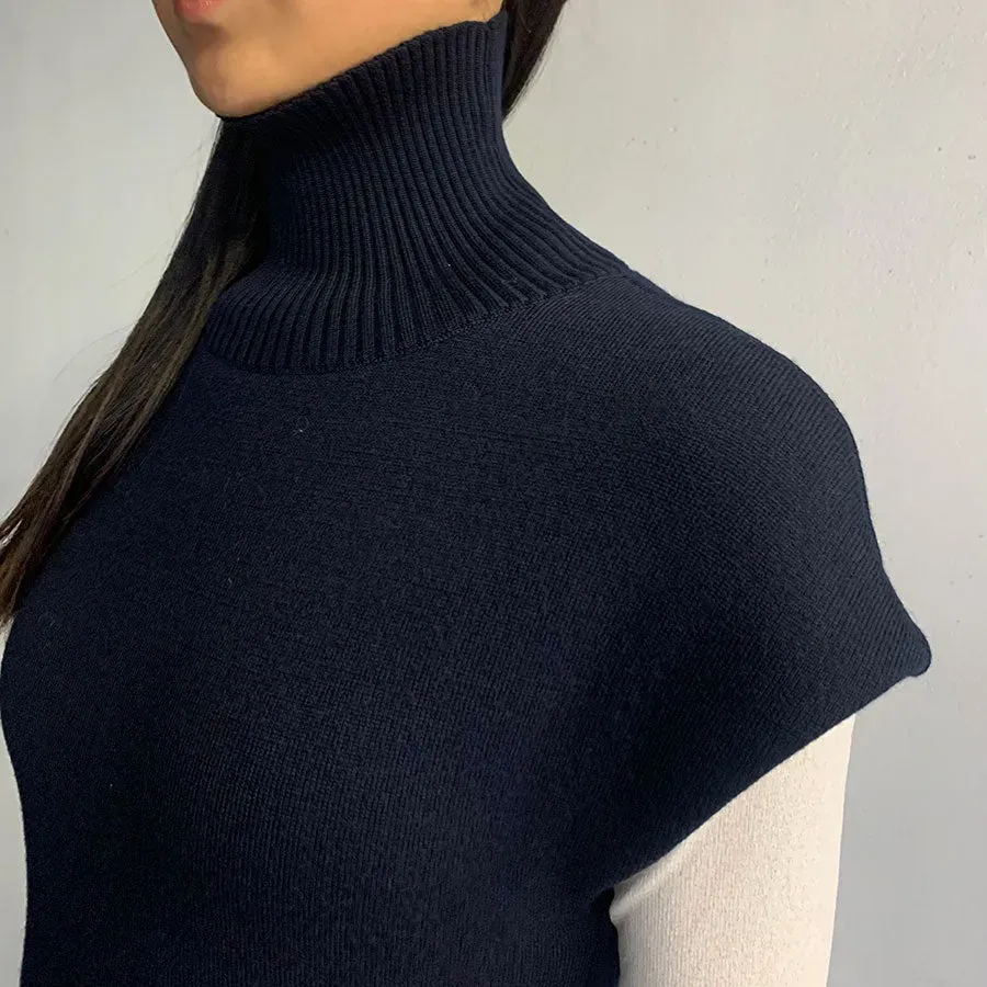 Wool Turtle Knit Dress