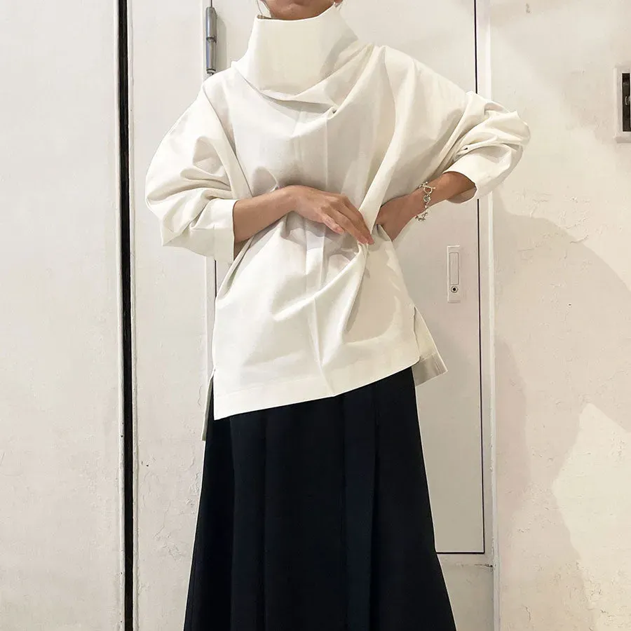 Double Jersey Drape Pullover