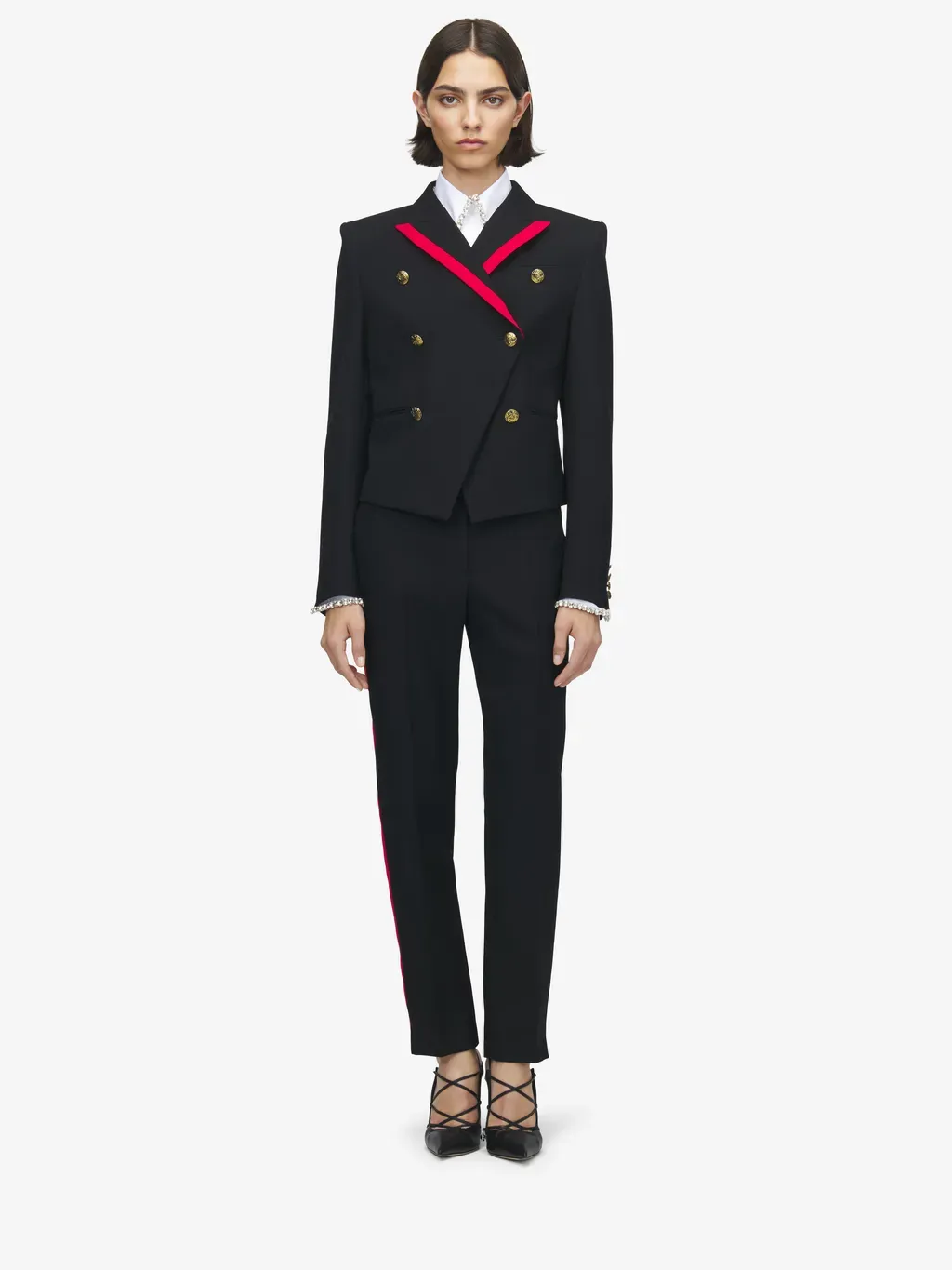 Uniform Double-Breasted Jacket