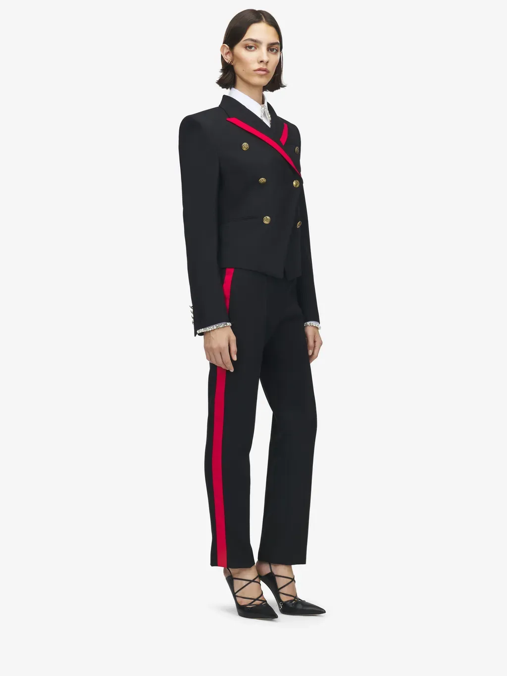 Uniform Double-Breasted Jacket