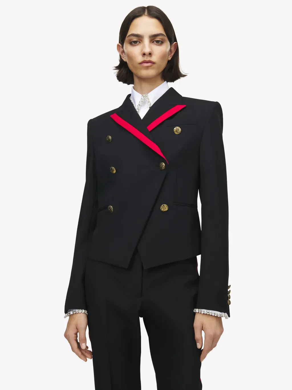 Uniform Double-Breasted Jacket