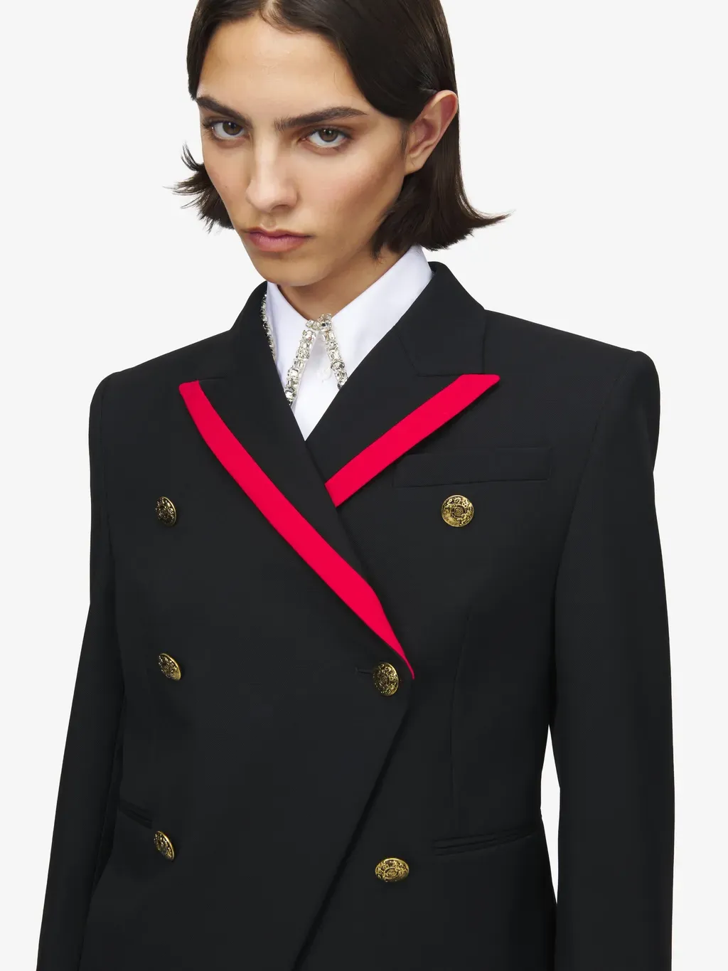 Uniform Double-Breasted Jacket