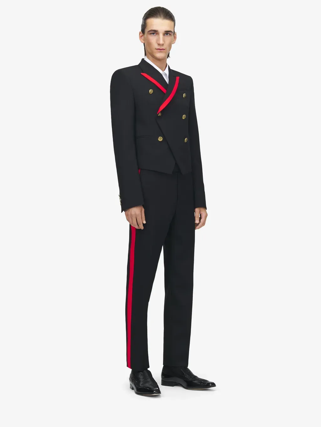 Uniform Double-Breasted Jacket