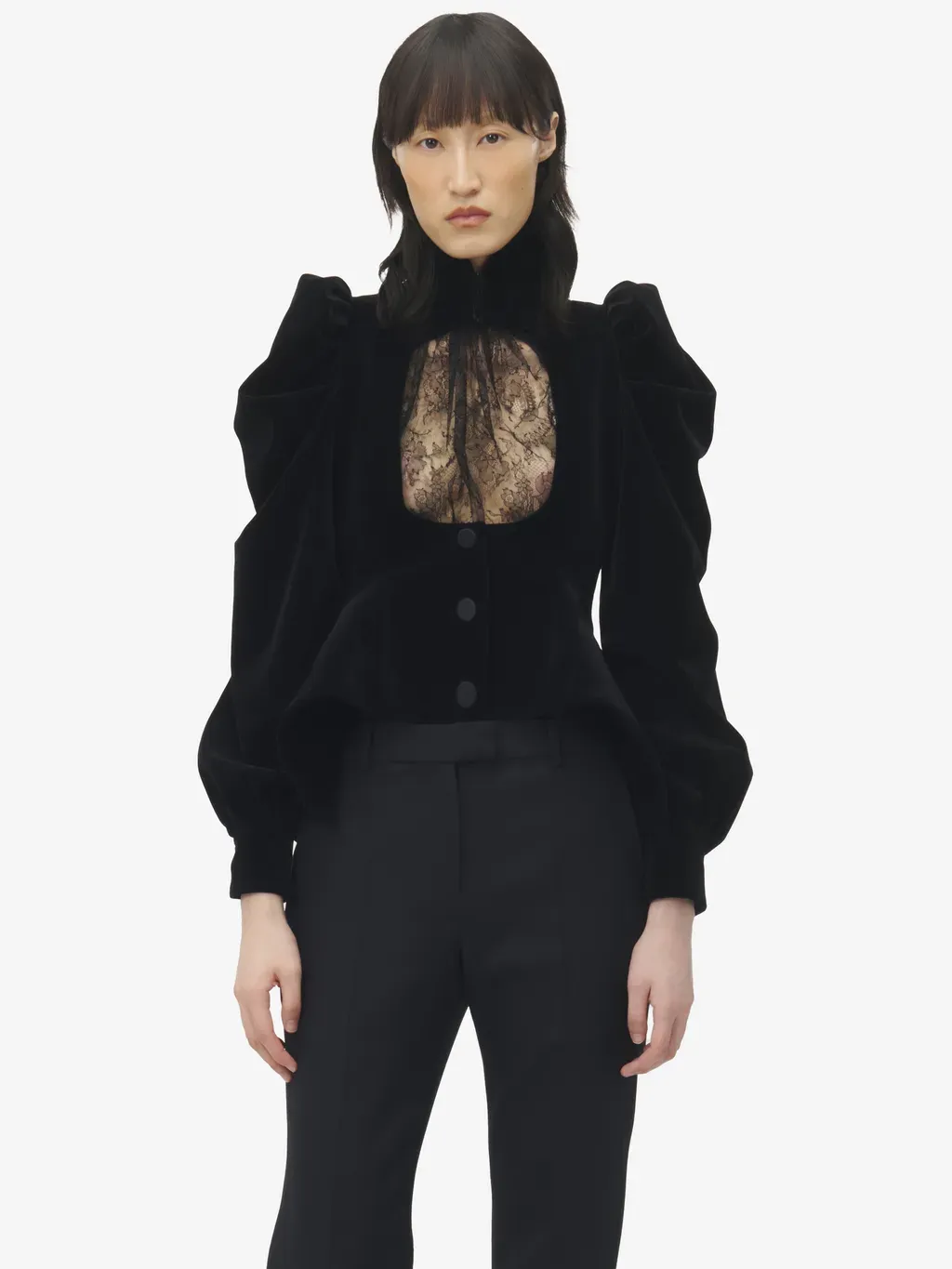 Velvet Panel Jacket