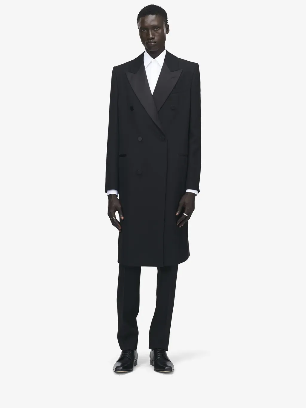 Wool Felt Double-Breasted Coat