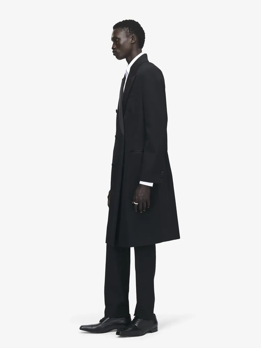 Wool Felt Double-Breasted Coat