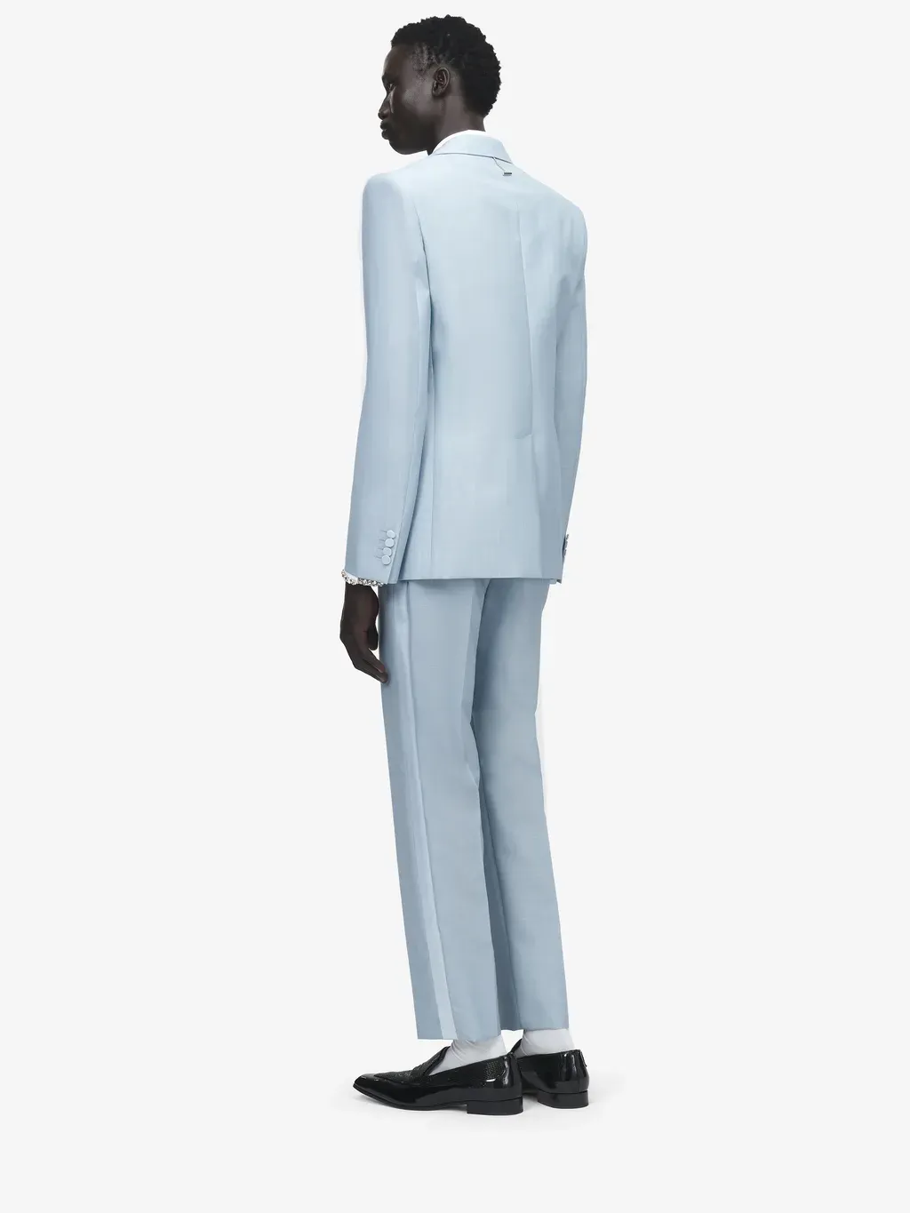 Wool Mohair Single-Breasted Jacket