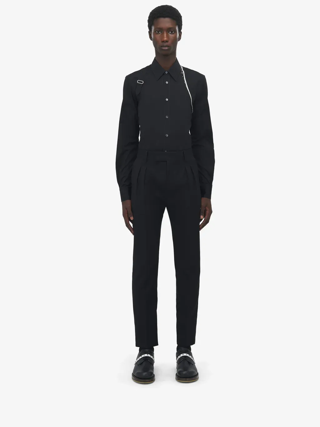 Wool Mohair Tailored Trousers