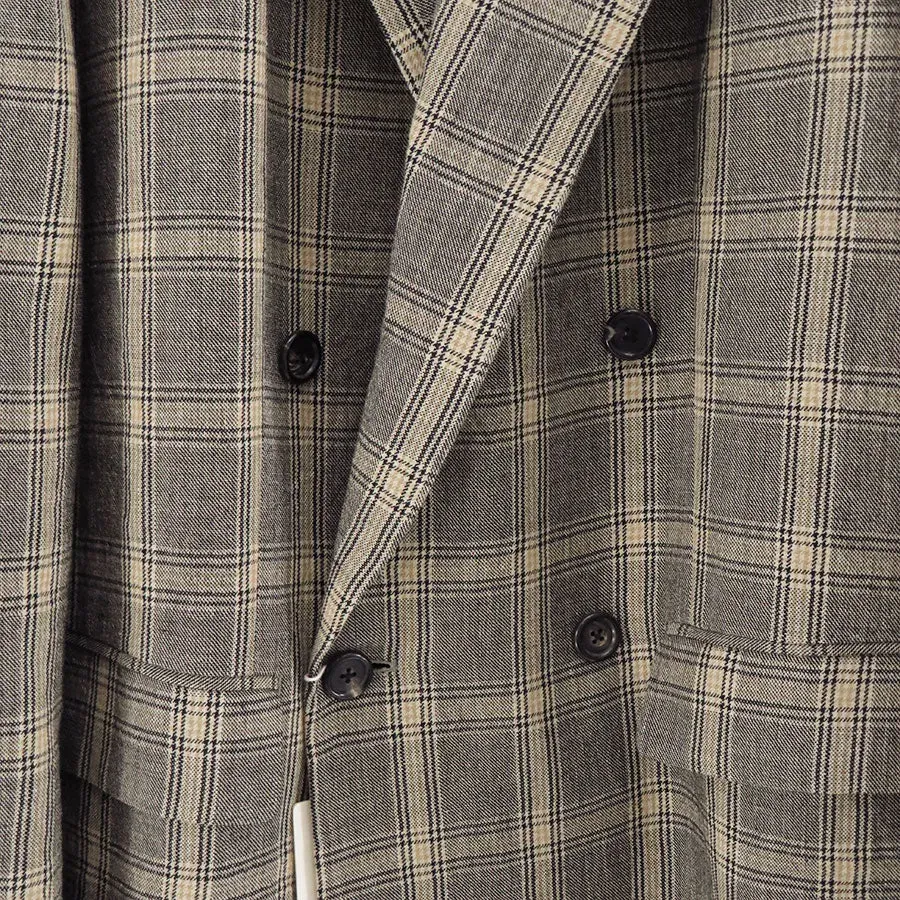 Wool Check Double Jacket