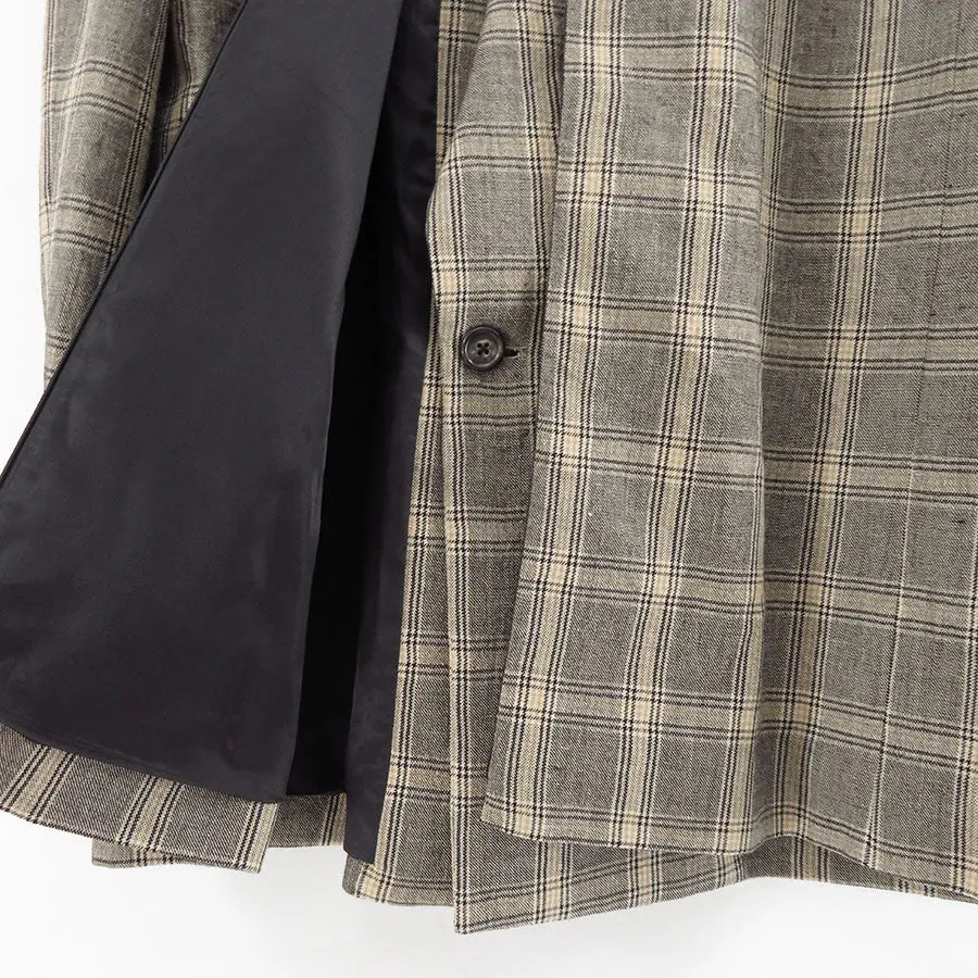 Wool Check Double Jacket