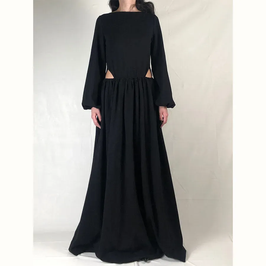 Cut-Out Waist Maxi Dress