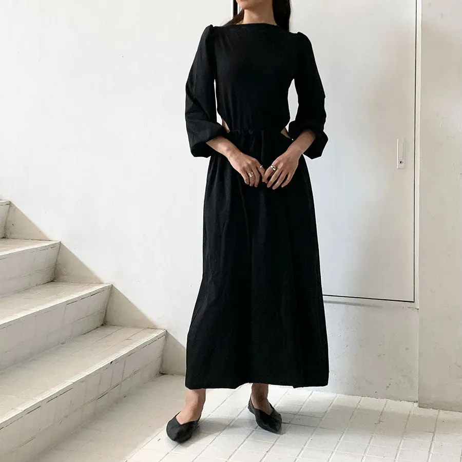Cut-Out Waist Maxi Dress