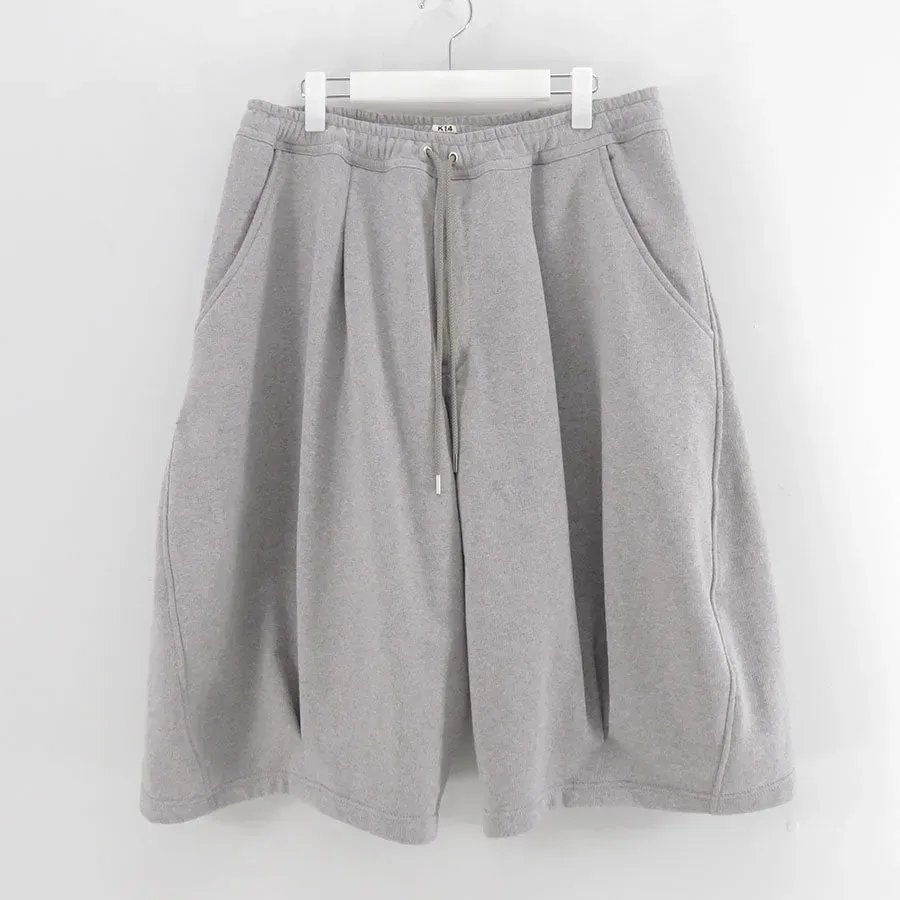 Pleated Balloon Sweat Shorts