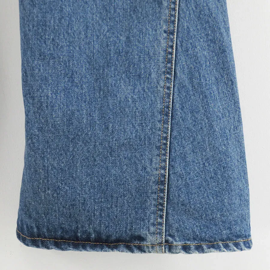 3D Cutting Denim Pants