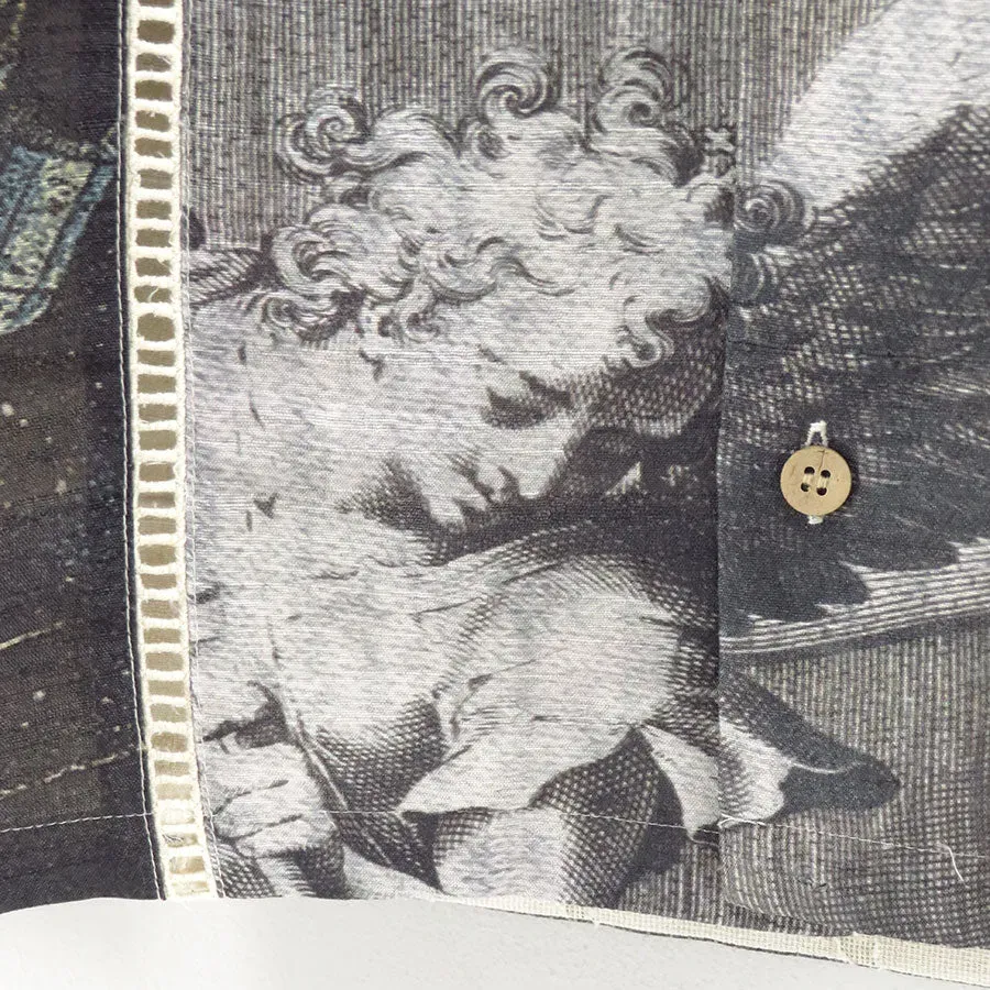 Patchworked Silk Shirt