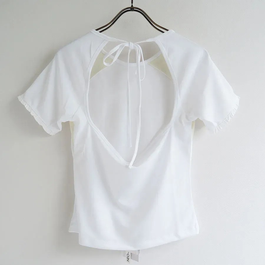 Frill Backless Top