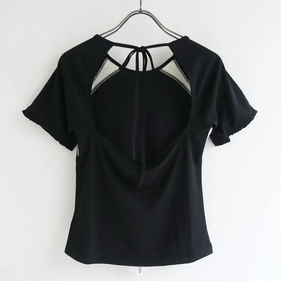 Frill Backless Top