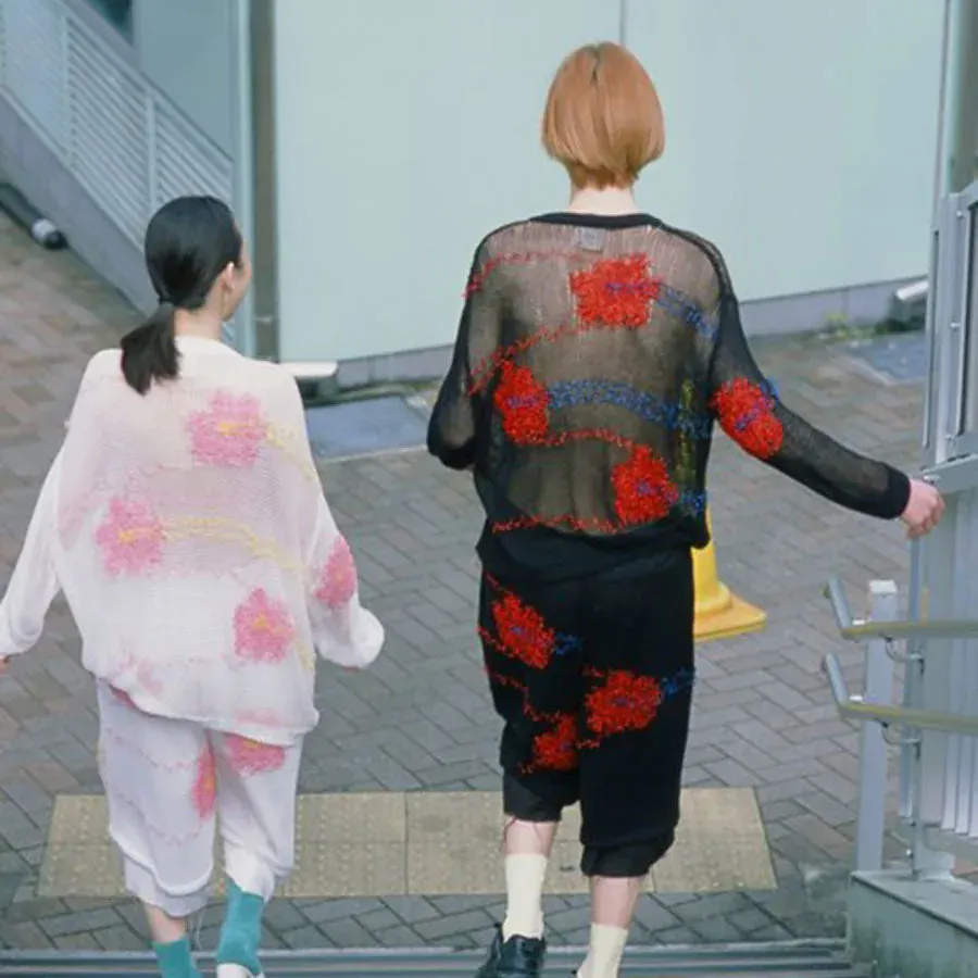 Floating Flower Washi Cardigan