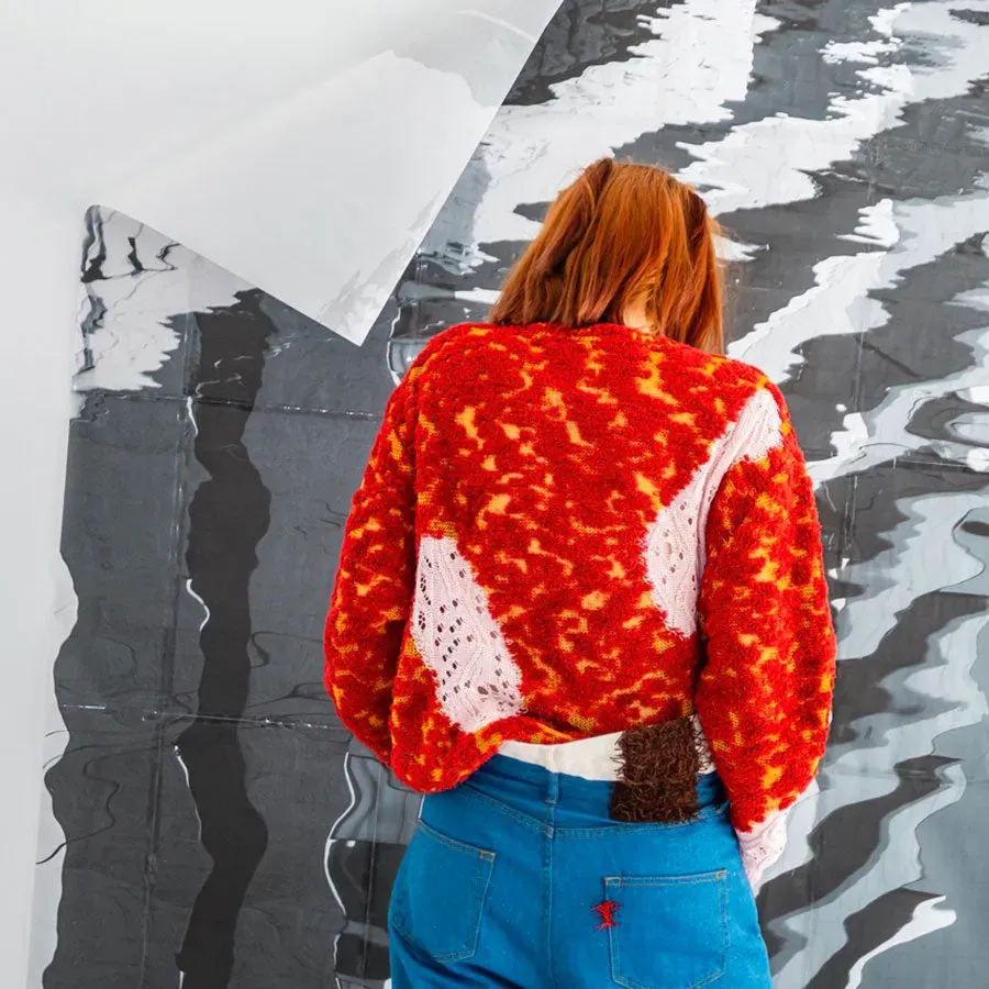 Rough & Gloss Collaged Jumper