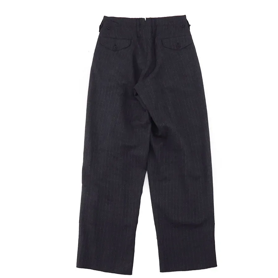 Military Slacks Wool Vintage Stripe