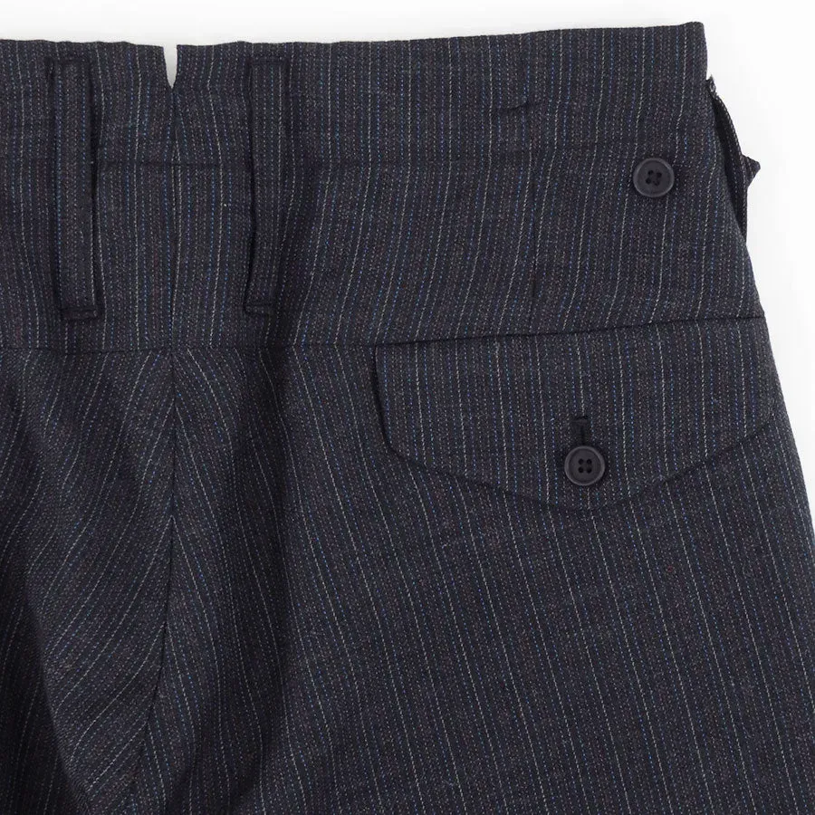 Military Slacks Wool Vintage Stripe