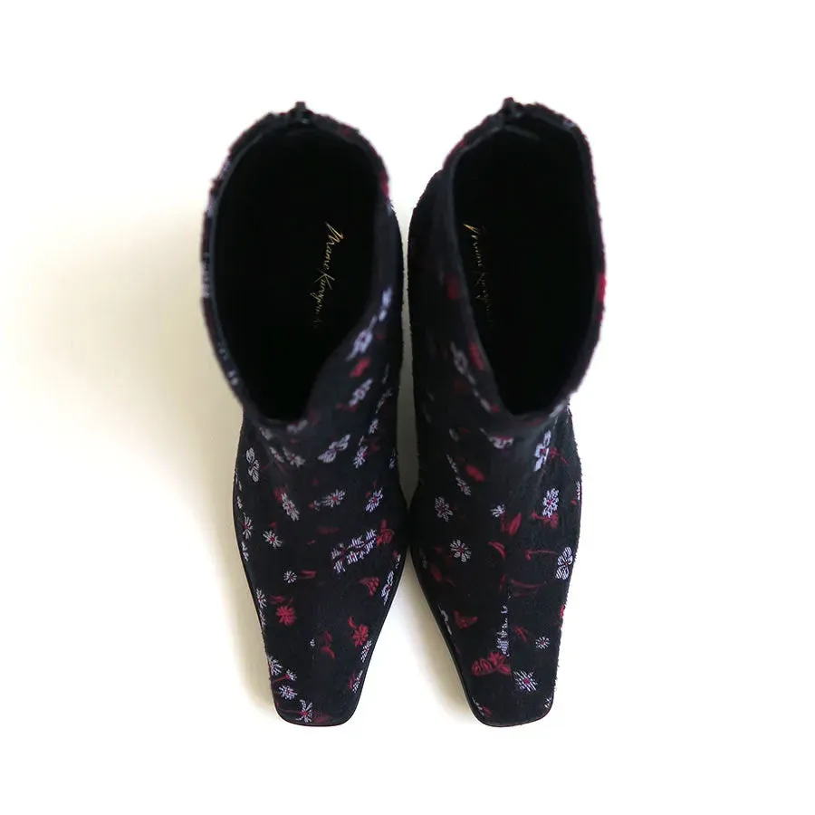 Floral Jacquard Boots