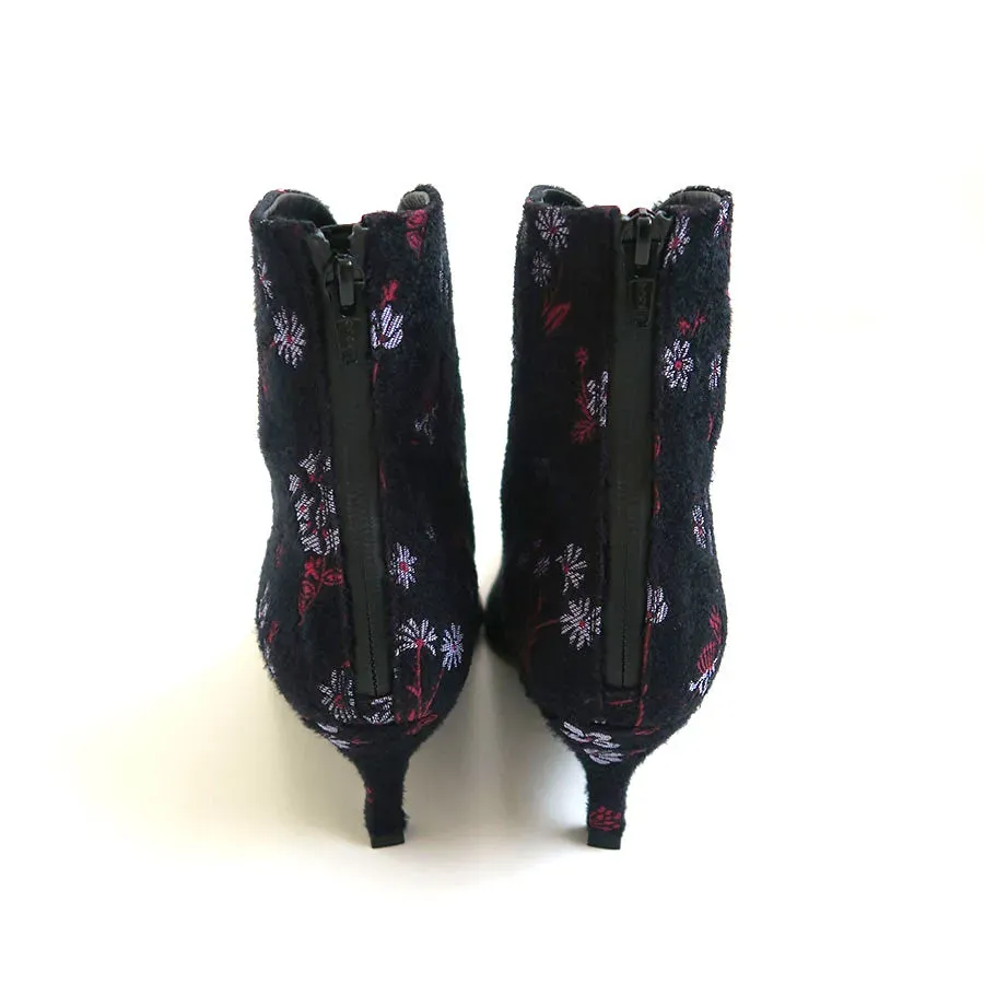 Floral Jacquard Boots