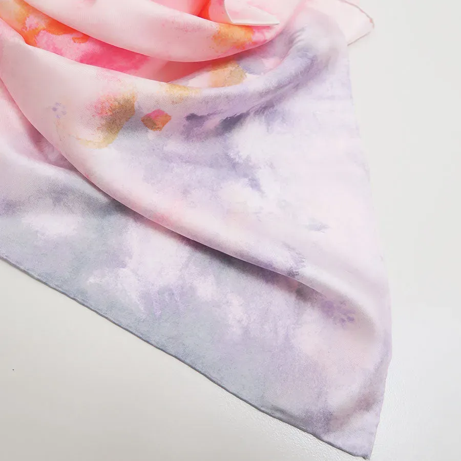 Hand Printed Silk Scarf