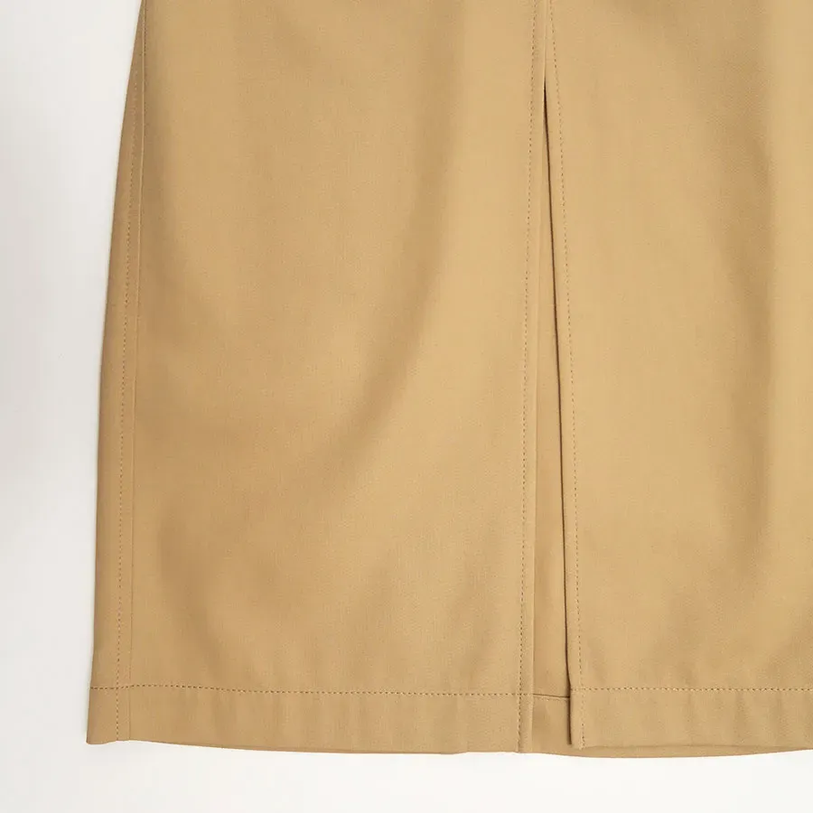 Cording Embroidery Detailed I-Line Skirt