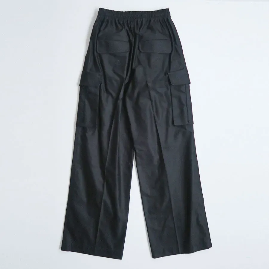 Cotton High Waisted Cargo Trousers