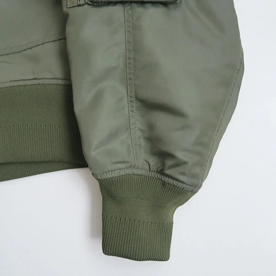 Nylon Twill 3D Embroidery Flight Jacket