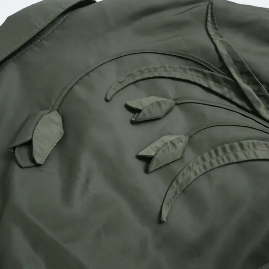 Nylon Twill 3D Embroidery Flight Jacket