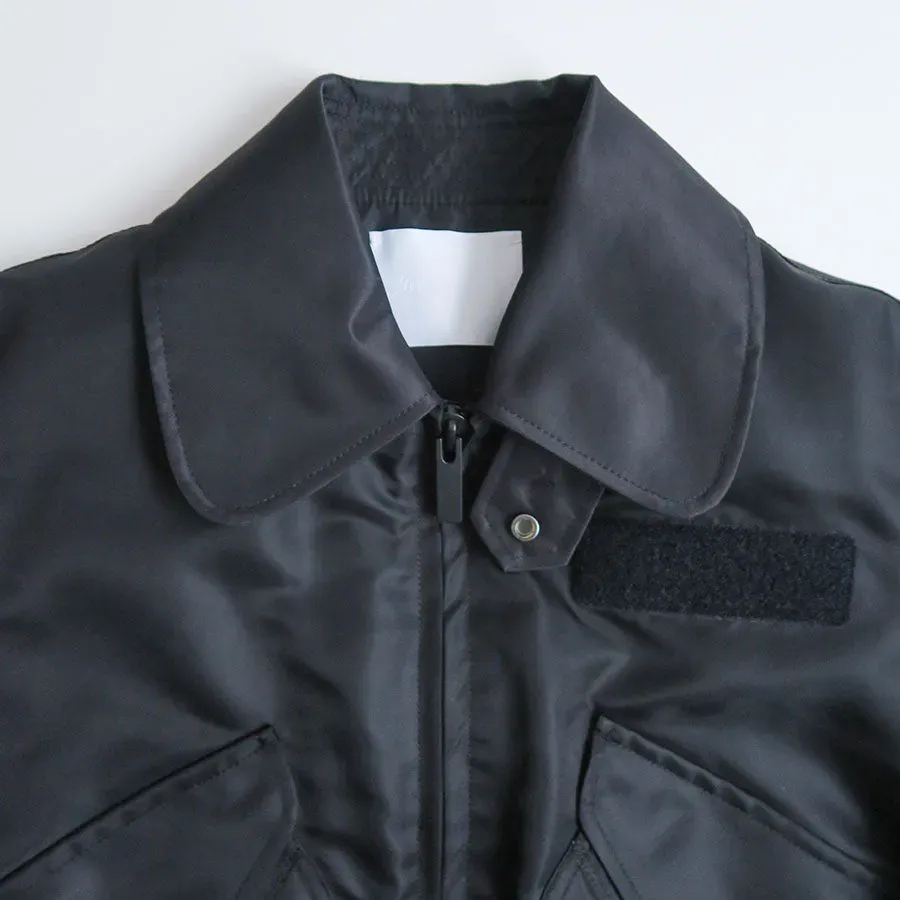 Nylon Twill 3D Embroidery Flight Jacket
