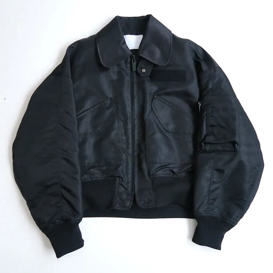 Nylon Twill 3D Embroidery Flight Jacket
