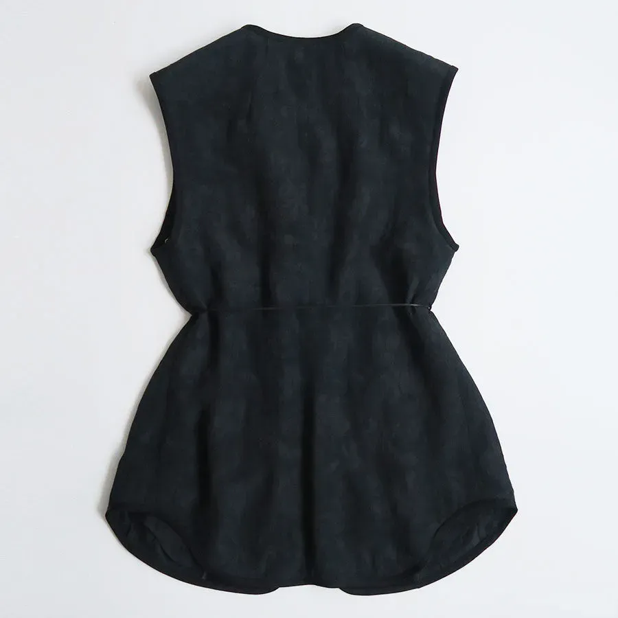 Raised Jacquard Frog Button Vest