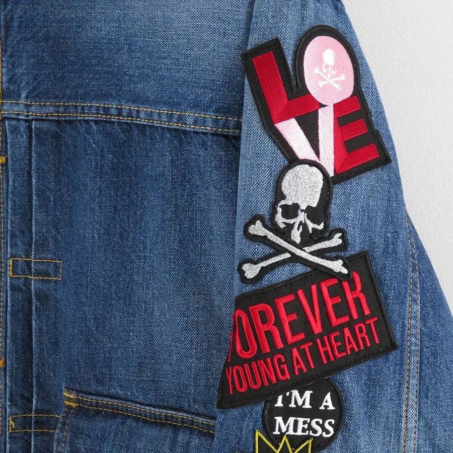 Patched Denim Jacket