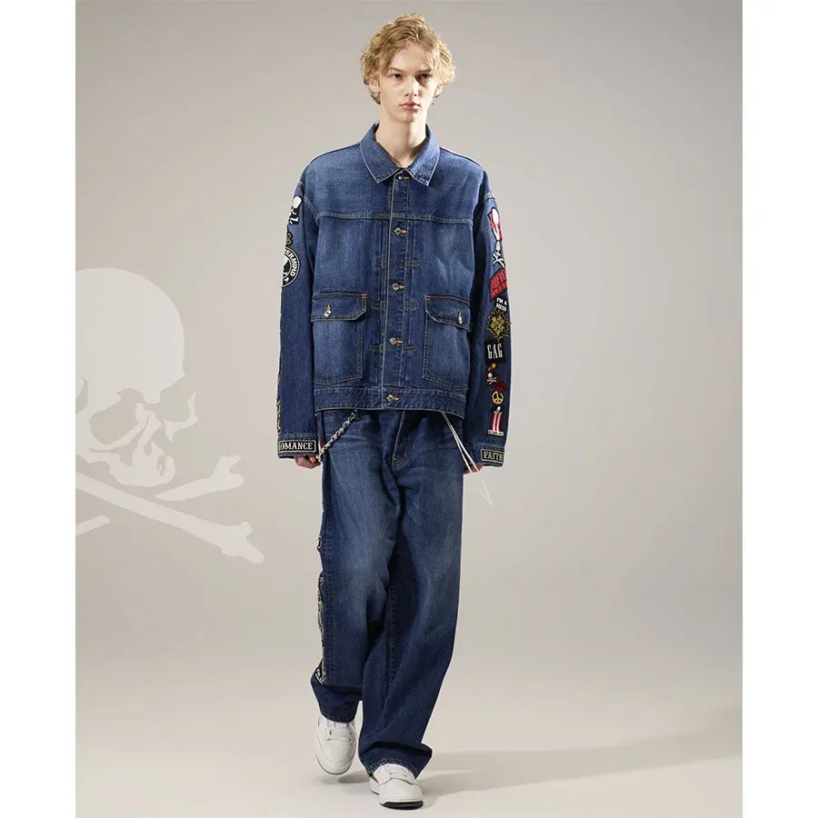Patched Denim Jacket