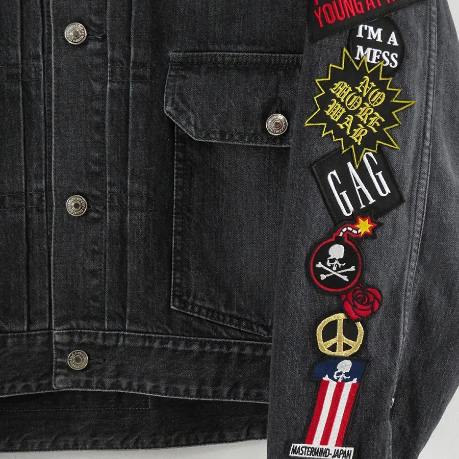 Patched Denim Jacket