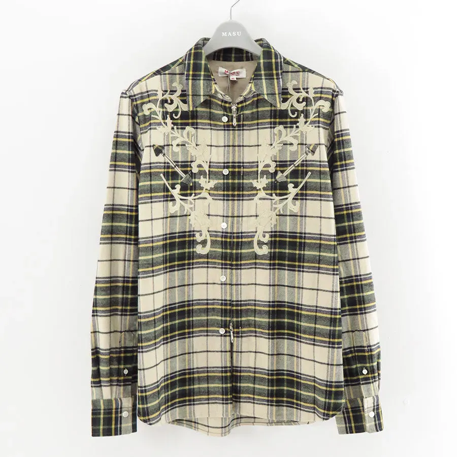 Rodeo Zip-Up Plaid Shirt