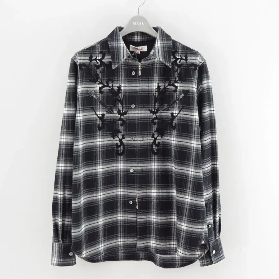 Rodeo Zip-Up Plaid Shirt
