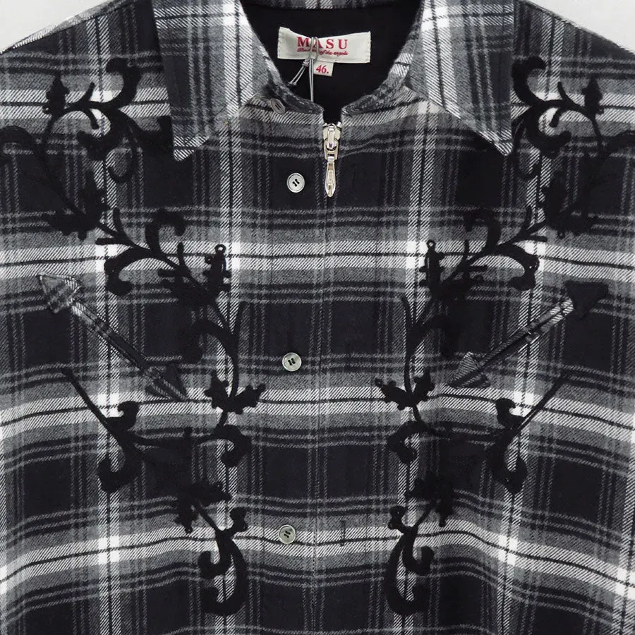 Rodeo Zip-Up Plaid Shirt